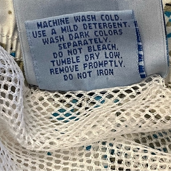 VTG Tropical Hawaiian Swim Trunks Men's M Floral Hibiscus Plaid Mesh Lined Y2K - Picture 10 of 13